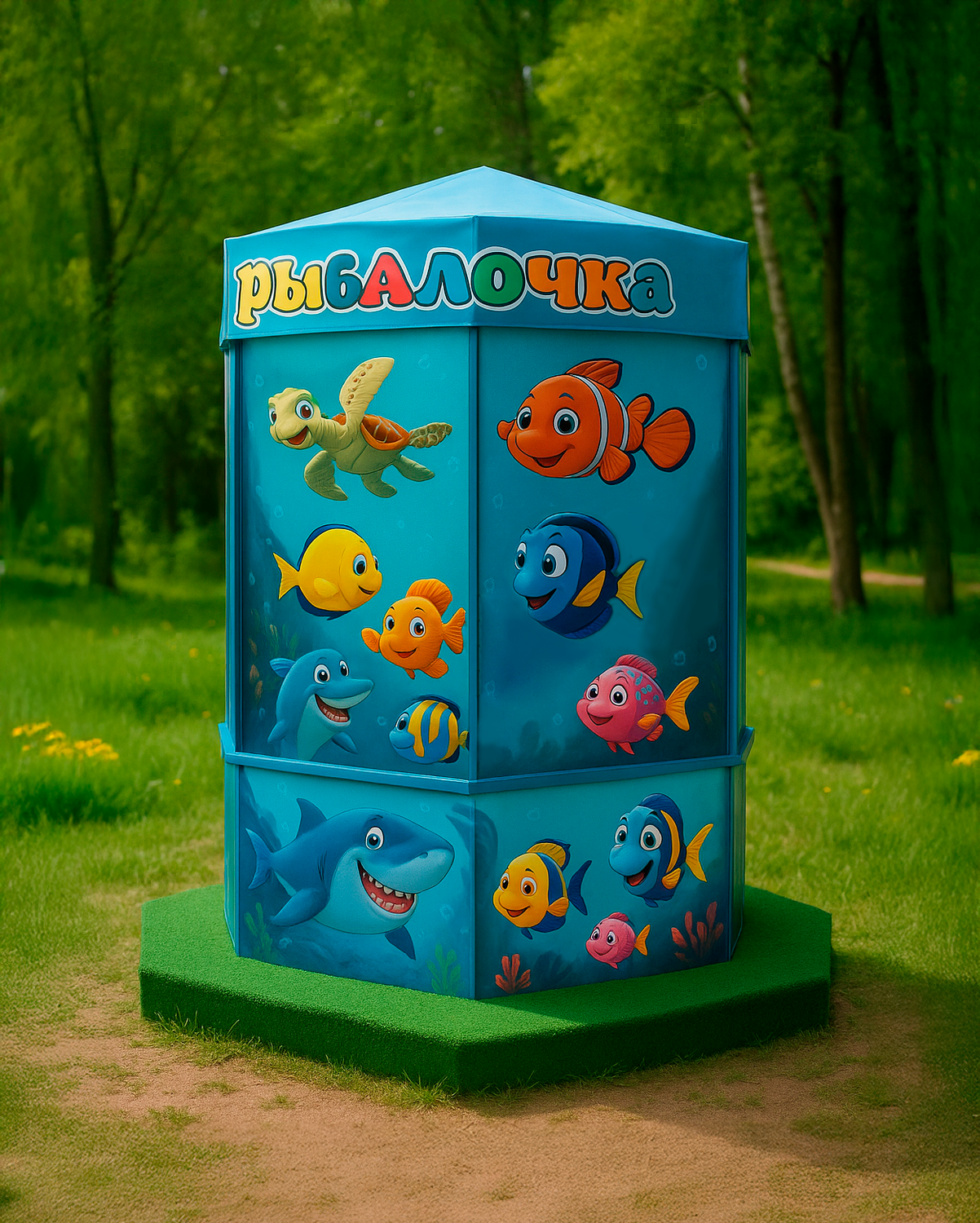 <span style="font-weight: bold;">Аттракцион "Веселая рыбалочка" для улицы 6-10 мест</span>
